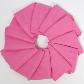 Resim LUCKKA 12'li Müslin Ağız Mendili , Omuz Bezi , Ter Bezi Çift Kat Dikimli 35x20 Cm - Ztagızmendili 