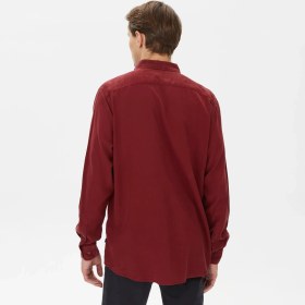 Resim Nautica Erkek Bordo Classic Fit Gömlek W37232T.6DA 