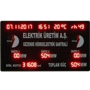 Resim Dolunay LED Dijital LED Santral Bilgi Tabelası 