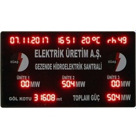 Resim Dolunay LED Dijital LED Santral Bilgi Tabelası 