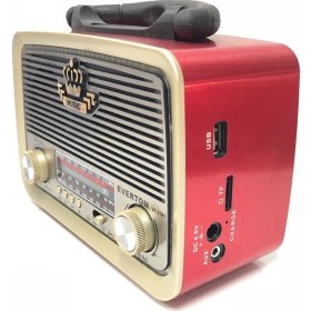 Resim Everton Atasbey - Everton Vt-3101 Bluetooth Nostalji Şarjlı 3 Band Radyo Usb Sd Aux Mp3 Player 