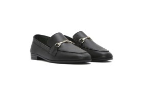 Resim Derimod Kadın Siyah Deri Maskülen Loafer 26PFD350218 