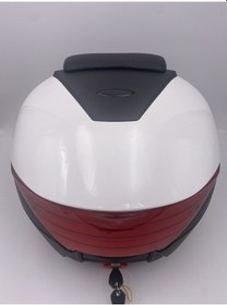 Resim Motosiklet Arka Çanta Sırt Dayamalı 36lt Metalik Boya Üstkapak 