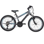 Resim Bisan Cooper Çocuk Bisikleti 28 cm V 20 Jant 21 Vites Füme Siyah Mavi 