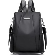 Resim Yeni Kadın Çok Fonksiyonlu Sırt Çantası Moda Çıkarılabilir Omuz Siyah 