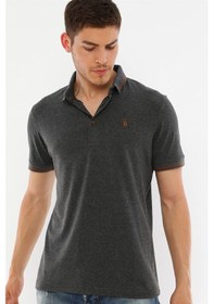 Resim T8586 Dewberry Erkek Polo Yaka T-shırt-antrasit Antrasit 