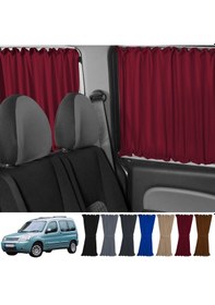 Resim Pandami Citroen Berlingo 1.nesil 1996-2009 Uyumlu Bordo Raylı Oto Perde Takımı 