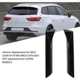 Resim Seat Leon 2014-2015 Mk3 Plastik Parlak Siyah Spoyler Çıtası 