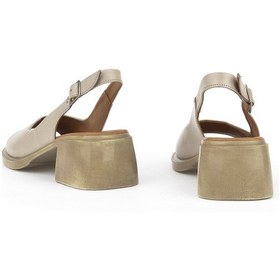 Resim Ziya, Kadın Hakiki Deri Topuklu Sandalet 151992z8004 Buz 151992z8004 804 Buz 