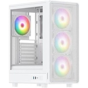 Resim Powerboost 650w 80+ Bronze Gamıng Mıd-tower Pc Kasası Beyaz 