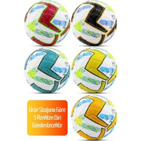 Resim Telvesse Futbol Topu Lightning Sert Zemin Halı Saha Futbol Topu Hibrit No:5 Çok Renkli 