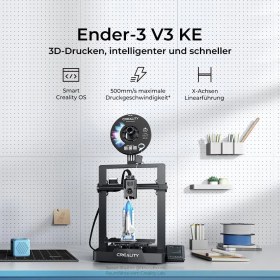 Resim Creality Ender-3 V3 Ke 3D Yazıcı, 500 Mm/sn Daha Yüksek Baskı Hızı Otomatik Tesviyeli Fdm Yazıcı, Sprite Direct Extruder'lı 3D Yazıcı, Baskı Boyutu 220X220X240MM 