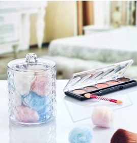 Resim 2 Adet Diamond Kapaklı Silindir Fırçalık Şeffaf 