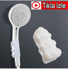 Resim Duş Başlığı Tutucu Vantuzlu Vakumlu Silikon Başlık Tutucu Aparat Diğer 