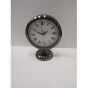 Resim Bahat Krom Metal Ofis Salon Otel Masa Saati 25*20 cm B4 