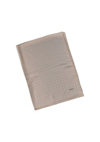 Resim Mim Eşarp Enba Viskon Jakarlı Kaz Ayağı Desenli Şal 75x190 Cm Krem 