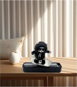 Resim Userfriendly11 Siyah Panda Araba Gösterge Paneli Dekoru Kendinden Yapışkanlı Oynak Aksesuar 