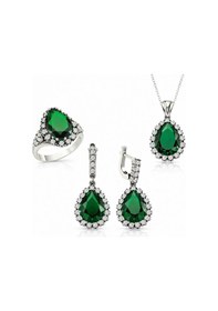 Resim 925 Ayar Gümüş Hürrem Sultan Bayan Set 