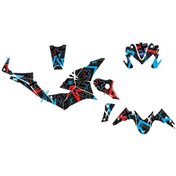 Resim Yamaha Mt 25 2019-2024 Double Colour 2 Full Body Kit Sticker Set- Jant Sticker-kafa Sticker Birlikte Çok Renkli 