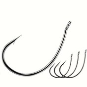 Resim FishTrip 50 Adet Sağlam Balıkçılık Kancası - Keskin, Paslanmaz, Levrek, Alabalık, Turna Balığı İçin - Solucan Yemleri ve Soft Baits ile Uyumlu, Drop-Shot Rig - Profesyonel ve Yeni Başlayanlar için Hazır Kullanım, Şık Metalik Kaplama, Keskin Kanca Yapısı 