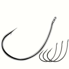 Resim FishTrip 50 Adet Sağlam Balıkçılık Kancası - Keskin, Paslanmaz, Levrek, Alabalık, Turna Balığı İçin - Solucan Yemleri ve Soft Baits ile Uyumlu, Drop-Shot Rig - Profesyonel ve Yeni Başlayanlar için Hazır Kullanım, Şık Metalik Kaplama, Keskin Kanca Yapısı 