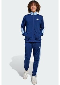 Resim Adidas Sportswear Basic Tricot Colorblock Ts Erkek Eşofman Takımı Jı8898 Mavi 