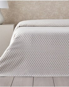 Resim Pure Leaves Ecosoft Tek Kişilik Pike 150x220 Cm Bej Bej 