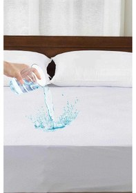 Resim 100x200 Sıvı Geçirmez Tek Kişilik Alez Pamuklu Fitted Renkli 