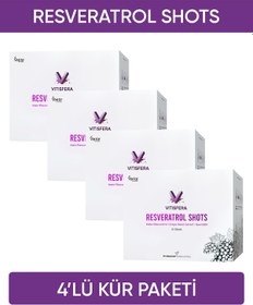 Resim Vitisfera Resveratrol Shot Kür Paketi 4 Kutu 