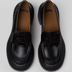 Resim Kadın Pix London Deri Makosen - Siyah Siyah 