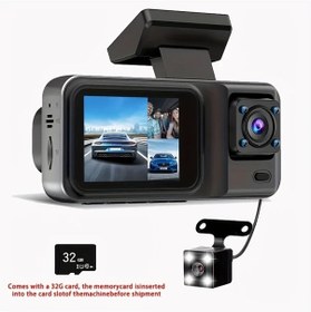 Resim Willowhaven Baıdeluo 3 Kanallı Araç Kamerası 1080p Ön 480p Arka Görüş Gece Görüşü 32gb Kart Hediyeli 