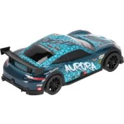 Resim 1:20 Işıklı ve Sesli Aurora Yarış Arabası Mavi 