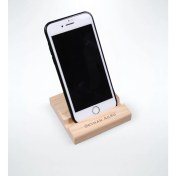 Resim BK Kişiye Özel Ahşap Telefon Standı 