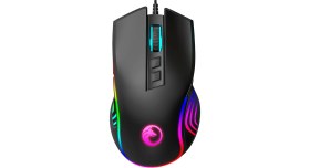Resim Gametech Prime Kablolu Makro Tuşlu 12800 DPI RGB Led Işıklı Oyuncu Mouse 