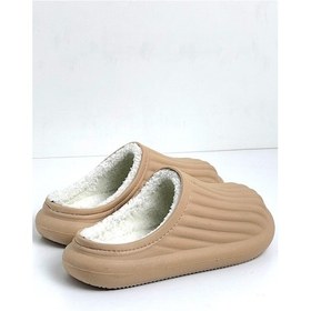 Resim Modafrato Flora Kapalı Içi Yünlü Unisex Ev Terliği Kışlık Terlik 