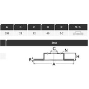 Resim YAVUZSAN 34380 Fren Diski Ön Camry 06-11 Rav4 05-12 296×28×62 5 Bijon 