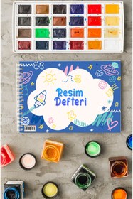 Resim kutuTR Ahşap Kapaklı Lüx 25x35 Resim Defteri 110 gr 30 yaprak RD007 