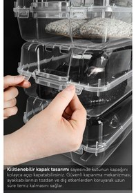 Resim 20 Adet Kadın Ayakkabı Kutusu - Şeffaf Ayakkabı Düzenleyici Saklama Kutusu Organizer Seyahat Kutusu Şeffaf 