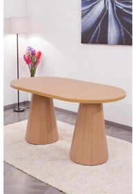 Resim Bohem Rodi Banklı Açılır Yemek Masa Sandalye Takımı 90x160cm 