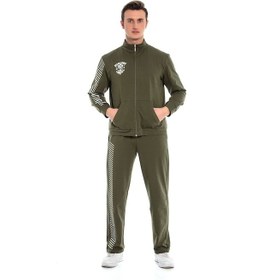 Resim Vishenka Baskılı Desenli İki İplik Fermuarlı Erkek Eşofman Takımı 