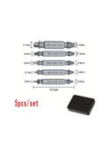 Resim Globalbloom 5 Parça Metal Vidalı Tornavida Seti - Bozuk Vidaları Kolayca Çıkarın Gümüş 