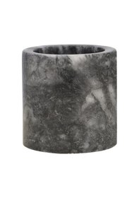 Resim Roza Mermer Baharatlık 8x8 Cm Mermer Tuzluk Masaüstü Baharatlık Siyah 