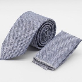 Resim İmza Mavi - Gri Desenli 6 Cm Kravat 1090260110 