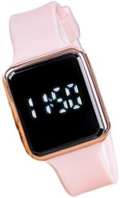 Resim Pinkoli Watch Pembe Renk Dokunmatik Led Ekran Rose Kasa Kız Çocuk Kadın Saati ST-304002 