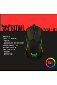 Resim Rowl Mouse Oyuncu Rgb Ledli 6400 Dpi Rowl Rgm-01 Otus 