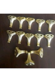 Resim Getshopmini Epoksi Tepsi & Tesbih Kutusu Metal Ayak Gold - 100'lü Paket 