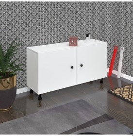 Resim Kenzlife Ayakkabılık Merkub3 Byzbyz 53 100 32 Kapaklı 3 Raflı 15 Çift Ayakkabı Kapasitesi Ahşap 