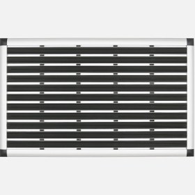Resim Desan Dikdörtgen 50x80 cm Alüminyum Paspas Gri-Siyah 