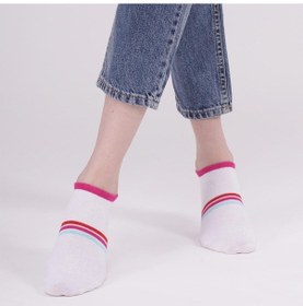 Resim The Socks Company 3 Çift Desenli Kadın Babet Çorap Cok Renklı 