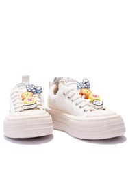Resim Gusse Scootland Kadın Emoji Taşlı Spor Sneaker Ayakkabı 19000-4 